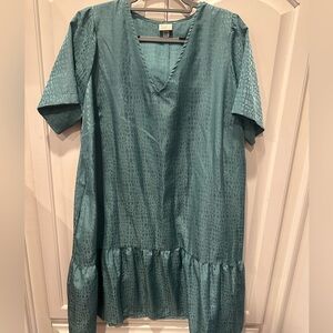 A new day target drop waist teal dress easy fit casual everyday xxl